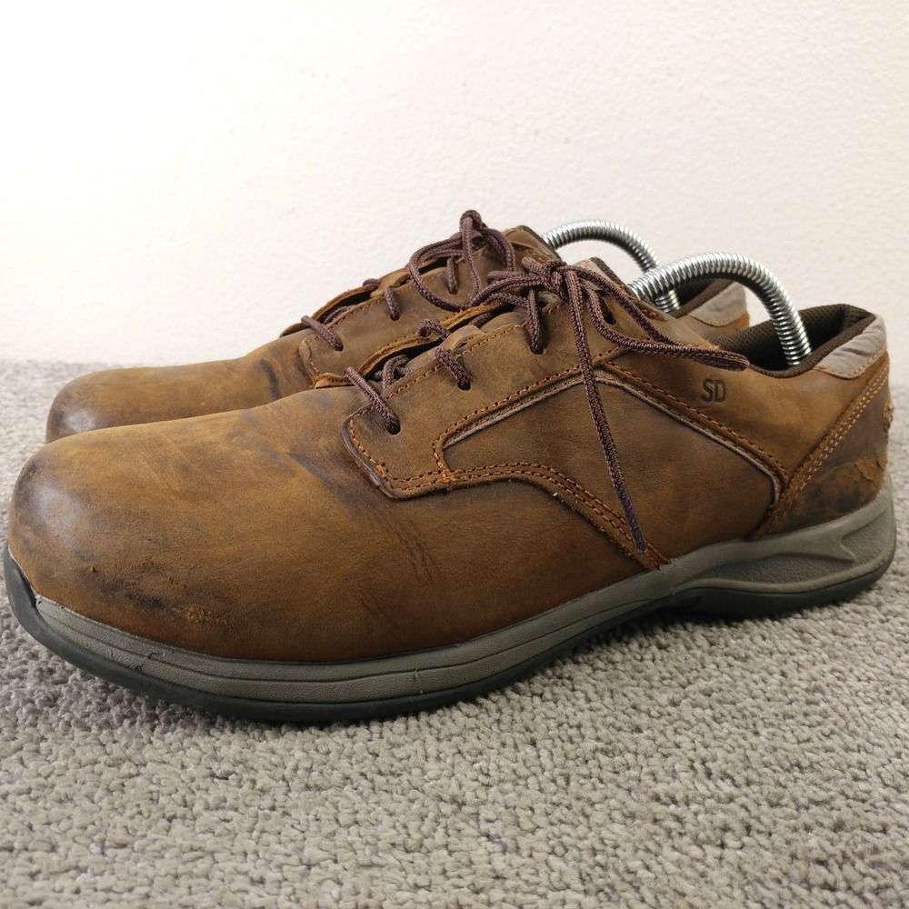 Red Wing Mens 9.5 E2 Comfort Pro 6708 Brown Safety Toe Oxford Work Shoes